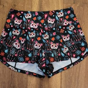 Cvg Spooky kitty running shorts